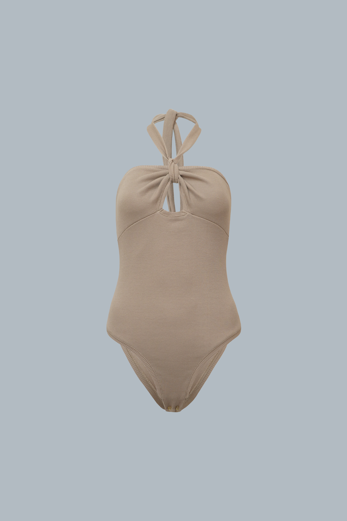 Knotted bodysuit - Cappuccino