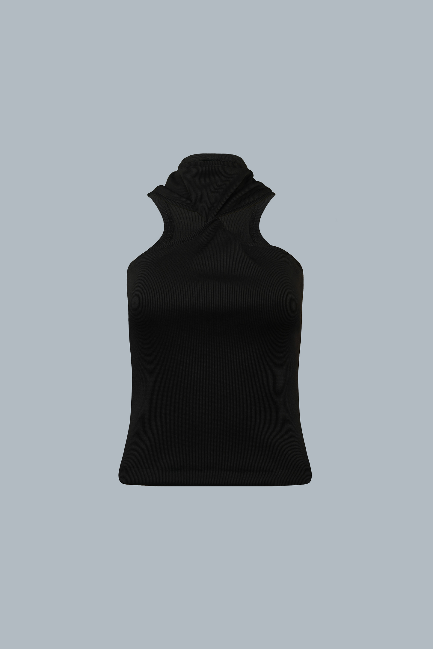 Knotted tank top - Black